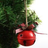 Popxstar 9CM Christmas Bell Red White Green Metal Big Jingle Bells Christmas Tree Hanging Pendant Ornament Christmas Decoration for Home