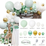 Popxstar Jungle Safari Birthday Party Balloon Garland Arch Kit Animal Balloons for Kids Boys Birthday Party Baby Shower Decorations