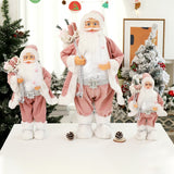 Popxstar Christmas Decorations for Home New Year Kid Gifts Santa Claus Doll Toys 60/45/30cm Mall Desktop Window Ornaments Navidad