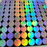 Popxstar 5000pc Shimmer Sequin For Air Activated Panel Wedding Backdrop Background Live Decoration Shimmering Turquoise Mirror Party Wall