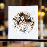 Popxstar 3D Pop UP Santa Cards Marry Christmas Greeting Cards Party Invitations Gifts New Year Greeting Card Anniversary Gifts Postcard