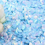 Popxstar 15g Iridescent Sparkle Shell Glitter Confetti 7MM Purple For Baby Shower Confetti Party Table Scatter Decor DIY Supplie