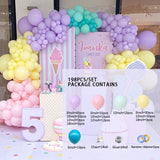 Popxstar Macaron 4D Latex Balloon Arch Garlands  Pink Rustic Wedding Ballons Happy Birthday Decoration Girl Baloon Bride To Be Balon