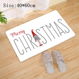 Popxstar Christmas Red Truck Gnome Santa Merry Christmas Mat Outdoor Carpet Christmas Decorations for Home Navidad New Year Gifts