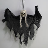 Popxstar Halloween Hanging Skull Head Ghost Haunted House Escape Horror Props Ornament Halloween Party Decorations for Home Terror Scary