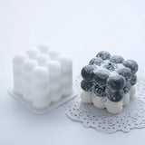 3D Candles Mould Wax Candles Mold Aromatherapy Plaster Candle DIY Silicone Handmade Soy Cube Soap Mold Candle Making Supplies