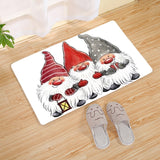 Popxstar Christmas Red Truck Gnome Santa Merry Christmas Mat Outdoor Carpet Christmas Decorations for Home Navidad New Year Gifts