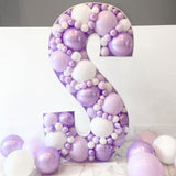 2Popxstar  Letter Heart A-z 40inch Big Balloon Number Mosaic 0-9 Happy Birthday Wedding Party Decoration Baby Shower Large Figure Globo DIY