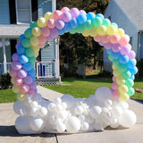 Popxstar Round Balloon Arch Kit Circle Wreath Balloons Stand Holder Wedding Birthday Party Decor Baby Shower Balloons Ring Stand Support
