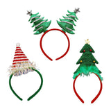 Popxstar 1Pc Christmas Headband Hair Accessories Xmas Tree Children Adult Navidad New Year Home Party Headdress Kids Gift Headwear