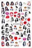 Popxstar Fashion 3D Nail Sticker For Nails Manicure Back Glue Decals Nail Art Stickers for Design Foil Sexy Beauty Girl Decoration Tips