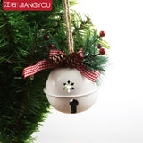 Popxstar 9CM Christmas Bell Red White Green Metal Big Jingle Bells Christmas Tree Hanging Pendant Ornament Christmas Decoration for Home