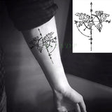 Popxstar Small Men's Tattoos Waterproof Temporary Tattoo Sticker Body Art Love Wave Heartbeat Line Small Size Fake Tatto Flash Tatoo for Girl Women