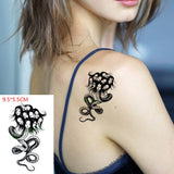 Popxstar Small Men's Tattoos Waterproof Temporary Tattoo Sticker Body Art Love Wave Heartbeat Line Small Size Fake Tatto Flash Tatoo for Girl Women