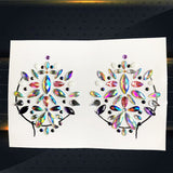 Popxstar 3D Gem Chest Paste Glitter Diamond Tattoo Sticker Woman Nipple Shining Jewelry DIY Ornament For Wedding Bride Breast Decoration
