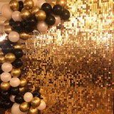 Popxstar 5000pc Shimmer Sequin For Air Activated Panel Wedding Backdrop Background Live Decoration Shimmering Turquoise Mirror Party Wall
