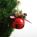 Popxstar 9CM Christmas Bell Red White Green Metal Big Jingle Bells Christmas Tree Hanging Pendant Ornament Christmas Decoration for Home