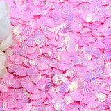 Popxstar 15g Iridescent Sparkle Shell Glitter Confetti 7MM Purple For Baby Shower Confetti Party Table Scatter Decor DIY Supplie
