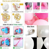 Popxstar Macaron 4D Latex Balloon Arch Garlands  Pink Rustic Wedding Ballons Happy Birthday Decoration Girl Baloon Bride To Be Balon