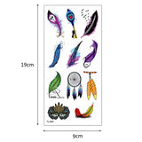 Popxstar Purple Flower Tattoos Waterproof Sexy Tattoo for Women Girls Peony Rose Lotus Flower Tattoo and Body Art Fashion Stickers Bikini