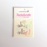 Popxstar 5Pcs Bride Team Bridesmaid team temporary tattoo Bachelor Party Sticker Decoration Mariage Bride To Be Bridal Party Supplies,Q