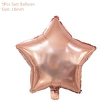 Popxstar Rose Gold Wedding Birthday Party Balloons Happy Birthday Letter Foil Balloon Baby Shower Anniversary Event Party Decor Supplies