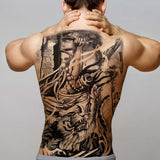 Popxstar large temporary tatoo for men tattoo body art full back sexy tattoo sticker lion king tiger dragon tattoo designs waterproof