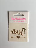 Popxstar 5Pcs Bride Team Bridesmaid team temporary tattoo Bachelor Party Sticker Decoration Mariage Bride To Be Bridal Party Supplies,Q