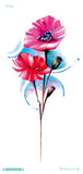 Popxstar   QC Flowers Arms Tattoo Colorful Taty Body Art Waterproof Temporary Tattoo Stickers Rose Fake Tattoo Orchid Tatouage