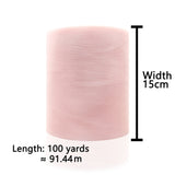 Popxstar 15cm 100Yards Tulle Roll 6inch Baby Shower Tulle Fabric Spool DIY Wedding Birthday Party Backdrop Tutu Skirt Decoration Supplies