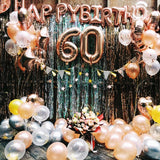 Popxstar Rose Gold Wedding Birthday Party Balloons Happy Birthday Letter Foil Balloon Baby Shower Anniversary Event Party Decor Supplies