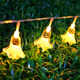 Popxstar usb power Little Ghost B style Led Fairy String Light For Halloween Christmas Party Outdoor Decorations