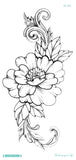Popxstar   QC Flowers Arms Tattoo Colorful Taty Body Art Waterproof Temporary Tattoo Stickers Rose Fake Tattoo Orchid Tatouage