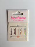 Popxstar 5Pcs Bride Team Bridesmaid team temporary tattoo Bachelor Party Sticker Decoration Mariage Bride To Be Bridal Party Supplies,Q