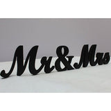 Popxstar New Year Valentine's Day 1 Set Mr & Mrs WEDDING LETTERS Valentine Wedding Decoration White Black Mr AND Mrs Letters Sign Gift Decor Photography Props