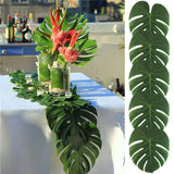 Popxstar 12Pcs Artificial Tropical Palm Leaves for Hawaiian Luau Theme Party Decorations Home garden decoration AA8238