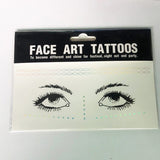 Popxstar 1pack Face Flash Tattoo Festival Party Body Glitter Face Art Tattoo Sticker Eye Decals Eye Shadow Freckles Concealer Dot Pattern