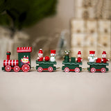 Popxstar New Year Gifts Christmas Decorations for Home Creative Color Christmas Train Christmas Child Gift  Christmas Ornaments Navidad,Q
