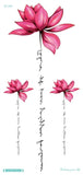Popxstar   QC Flowers Arms Tattoo Colorful Taty Body Art Waterproof Temporary Tattoo Stickers Rose Fake Tattoo Orchid Tatouage