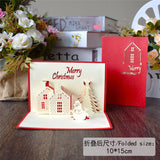 Popxstar 3D Pop UP Santa Cards Marry Christmas Greeting Cards Party Invitations Gifts New Year Greeting Card Anniversary Gifts Postcard
