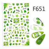 Popxstar Nail 3D Sticker Cool English Letter stickers for nail Foil Love Heart Design Valentines Manicure Decal Water Slide Foil
