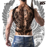 Popxstar large temporary tatoo for men tattoo body art full back sexy tattoo sticker lion king tiger dragon tattoo designs waterproof