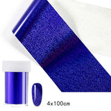 Popxstar 14pcs Nail Foil Holographic  Nail Stickers Transfer Foils Holo Irregular Triangle Nail Art Decal For Manicure
