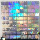 Popxstar  5000pc Shimmer Sequin For Air Activated Panel Wedding Backdrop Background Live Decoration Shimmering Turquoise Mirror Party Wall
