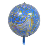 Popxstar New Style 22Inch 4D Agate Color Marble Aluminum Foil Balloons Wedding Birthday Party Decoration Balloon Color Cloud Foil Balloon