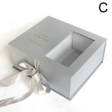 Popxstar Clear Show Window Flower Gift Box Boutique Valentine's Day Flower Case Birthday Gift Package