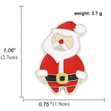 Popxstar Fashion Brooch Christmas Socks Badges Christmas Tree Elk Enamel Badge Small Brooch Women Fashion Party Gifts Home Decoration