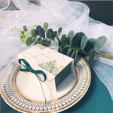 Popxstar Green/Red/Blue Gift Box Birthday Party Wedding Baby Shower Packaging  Chocolate Cookies Cake Boxes Decoration With Ribbon