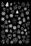 Popxstar Merry Christmas Nail Art Decals Decoration Self Adhesive Nail Art Stickers Manicure Design White Snow Sticker for Nail Design