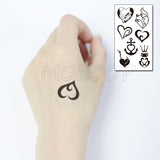 Popxstar Feather Bird 8 Element Pattern Dandelion Temporary Tattoo Sticker Fake Tattoos for Women Men Body Makeup Waterproof Stickers